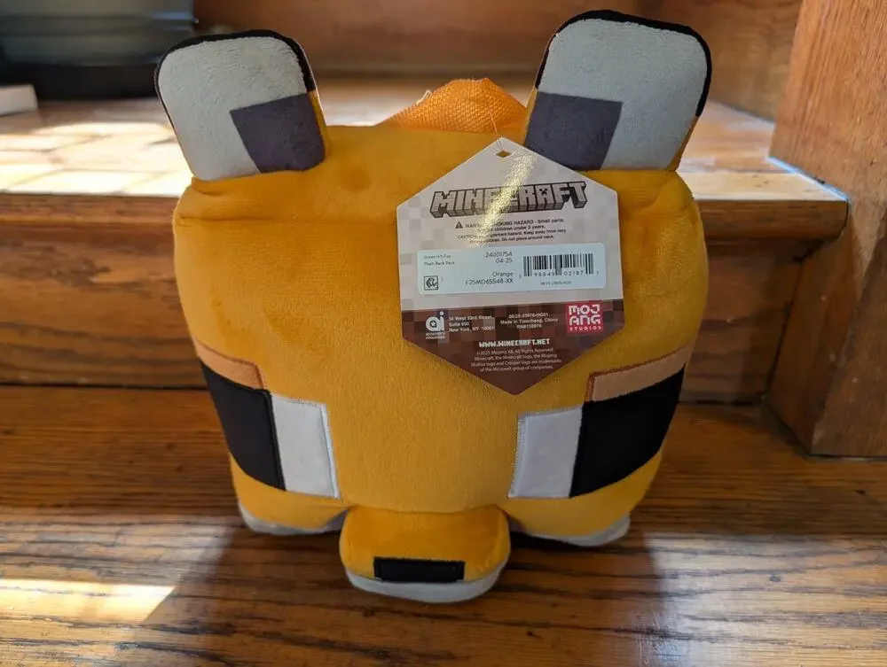 NWT Minecraft Plush Backpack Wolf